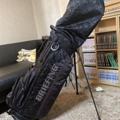 BRIEFING レオパード柄 キャディバッグ　ドライバーヘッドカバー付き BRIEFING レオパード柄 キャディバッグ ドライバーヘッドカバー