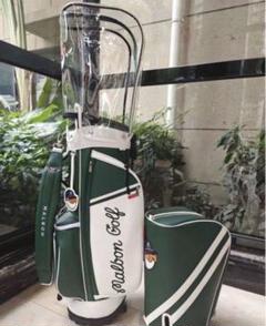 Malbon ゴルフバッグ マルボン キャディバッグ スタンド型バッグ グリーン