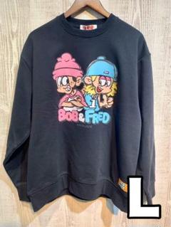 NEWJACK（ニュージャック）スウェットトレーナー　BOB &FRED 黒 L