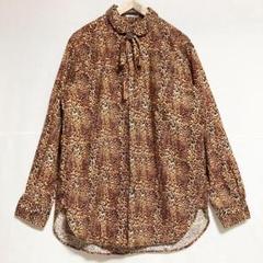 Mサイズ！ENGINEERED GARMENTS レオパードリボンシャツ