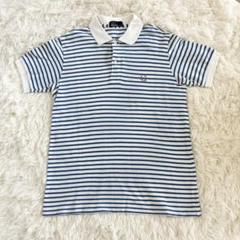 FRED PERRY フレッドペリー ポロシャツ ボーダー ブルー×ホワイト