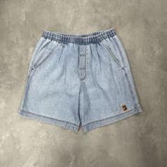 90s Nike 2タックコットンデニムショーツ バギー ワイド テニス