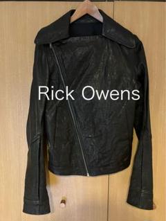 希少✨RickOwens レザージャケット　シングルライダース　本革　大きい　黒 2025年最新】Rick Owens メンズ シングルライダースの人気