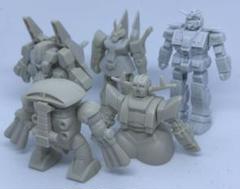 森永 ガンダムチョコスナック ミニプラモデル 5種セット