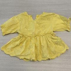 イエロー刺繍トップス 95cm以下