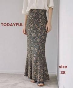 TODAYFUL ジャガードリーフペンシルスカート TODAYFUL（トゥデイフル）の「TODAYFUL(トゥデイフル) 