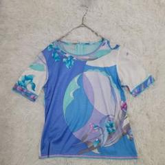 【新品未使用】LEONARD FASHION 半袖Tシャツ レオナール ブラウス 新品タグ付き】LEONARDレオナール ブラウス 半袖カットソー L