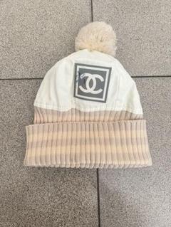 本物CHANELシャネルニット帽子M