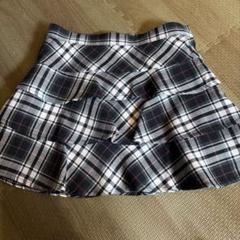 【美品】hiromichi nakano チェック柄フリルスカート 120