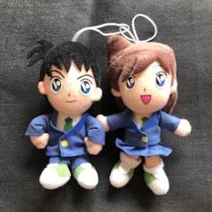 最も  年代物 帝 制服 ぬいぐるみ 毛利蘭 工藤新一 名探偵コナン レア その他