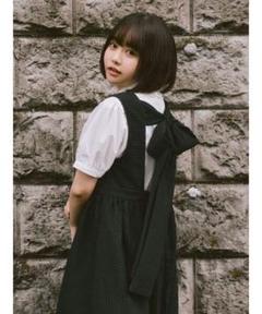 merry jenny メリージェニー Backリボン ワンピース 黒