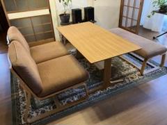 dominoママ様お取り置き】無印ダイニングテーブル丸脚850✖️1350