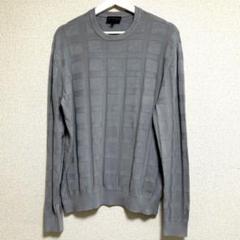 【EMPORIO ARMANI】メンズ　長袖ニット　Lサイズ　グレーのサムネイル