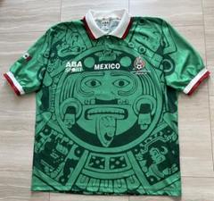 O47 古着98年adidas メキシコ代表　カンポス　ブランコ　エルナンデス メキシコ代表 2007 adidas アウェイ半袖 ユニフォーム