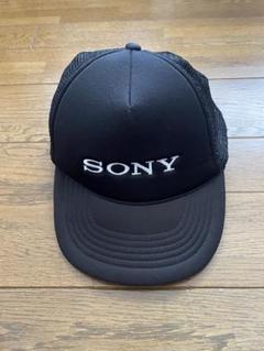 SONY ビンテージメッシュキャップ ブラック - メルカリ