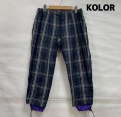 【kolor】メッシュレイヤードナイロンチェックパンツ 16SBM-P13136 m98332761632_1.jpg?1733191564
