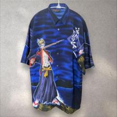 MECCA SPORT 総柄 開襟シャツ アロハシャツ キャラクター ゆるダボ