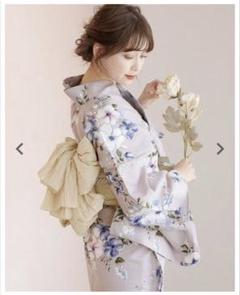 Dita 浴衣 ecru pink flower 薄紫色 - メルカリ