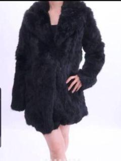 ❕極美品❕rienda ラビット リアルファー 毛皮 ロングコート