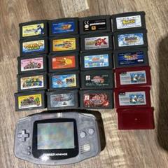 ゲームボーイアドバンス 本体 クリアグレー ゲームカートリッジ付き