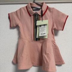 BURBERRY ポロワンピース 半袖 ピンク　10y140cm BURBERRY - BURBERRY半袖ワンピ 3Y98㎝ポロシャツワンピ ピンク