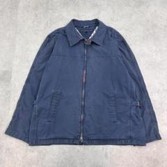 トミーヒルフィガー　スイングトップ　ブルゾン　長袖　古着　ネイビー　紺　XXL