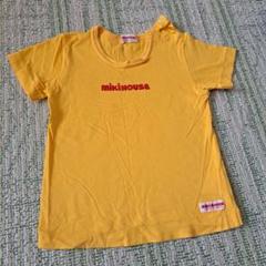 ミキハウス イエロー Tシャツ 肩ボタン付き