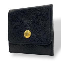 美品　IL BISONTE w6 イルビゾンテ　コインケース　レザー　黒　ミニのサムネイル