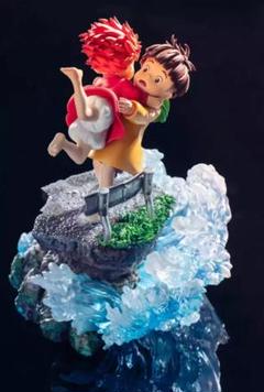 崖の上のポニョ Sosuke Ponyo ポニョ、宗介好きぃ 彫刻フィギュア