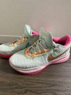 NIKE レブロン20 美品22.5cm NIKE LEBRON XX 20 EP GREEN APPLE/REFLECT SILVER ナイキ