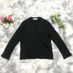GEORGES RECH ブラック デザインニット セーター 毛100% 38