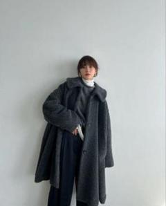 今週末までのお値下げ☆CLANE ボアコート　グレー 今週末までのお値下げ☆CLANE ボアコート グレー - メルカリ