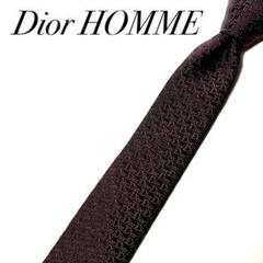 【未使用級】ディオール ネクタイ トロッター ベイビー ナロータイ ハイブランド 美品】 ディオール ネクタイ トロッター ストライプ ハイ