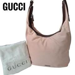 【GUCCI】シェリーライン ワンショルダー ハンドバッグ ピンク　ブラウンのサムネイル