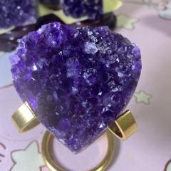 【極上】ウルグアイクラスター原石（愛心幸運水）天然水晶 絶品超濃い濃い超美しい）
