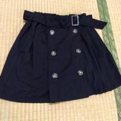 ベルト付きトレンチ風スカート