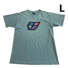 90s USA製 両面プリント Tシャツ L ライムグリーン Windows