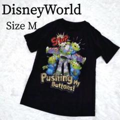 ディズニーワールド トイストーリー バズ リトルグリーメン Tシャツ M 黒