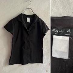 OLD agnes b. PARIS オープンカラーシャツ ブラック