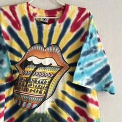 《used》ローリング・ストーンズ ツアーTシャツ　半袖　タイダイTシャツ