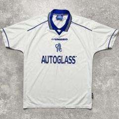 ウェア 1998-00 Umbro Chelsea Away S/S Shirt M CHELSEA 1998 2000 AWAY FOOTBALL SHIRT SOCCER JERSEY UMBRO sz