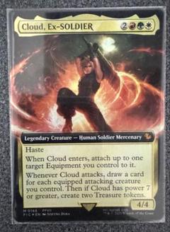 MTG 元ソルジャー、クラウド　拡張フォイル　英語版