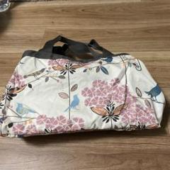 Lifesports 花と鳥デザイン ボストンバッグ