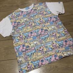 ポンポネット レトロ 美品 総柄 アメコミ風 Tシャツ 160 L