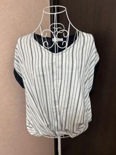 ストライプ 半袖シャツ Fサイズ　美品！