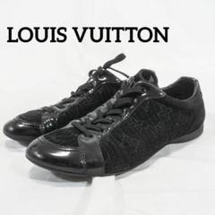 ☆美品☆ LOUIS VUITTON スニーカー スエード エナメル ロゴ柄