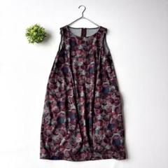 美品⁂センソユニコ⁂ロングワンピース　チュニック　アシメカラー　ボーダードット 美品⁂センソユニコ⁂ロングワンピース チュニック アシメカラー