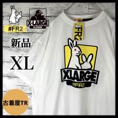 【タグ付き新品】FR2×XLARGEコラボ☆センタービックロゴ 即完売 tシャツ