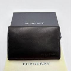 美品 箱付き Burberry バーバリー カードケース 名刺入れ ブラック