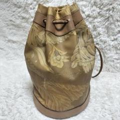 サルヴァトーレフェラガモ 巾着 ショルダーバッグ レザー ボタニカル 希少